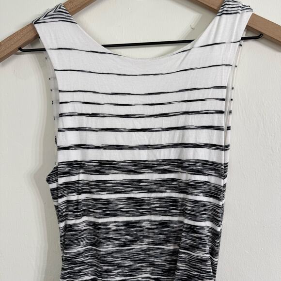 ATHLETA Comeback Striped Ombre Space Dye Ruched Knit Midi Dress Size XS - Picture 3 of 11